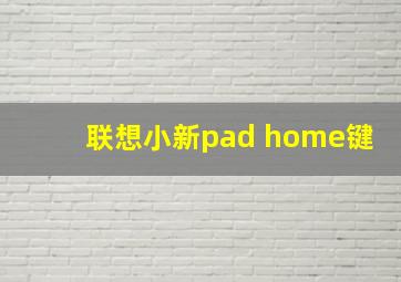 联想小新pad home键